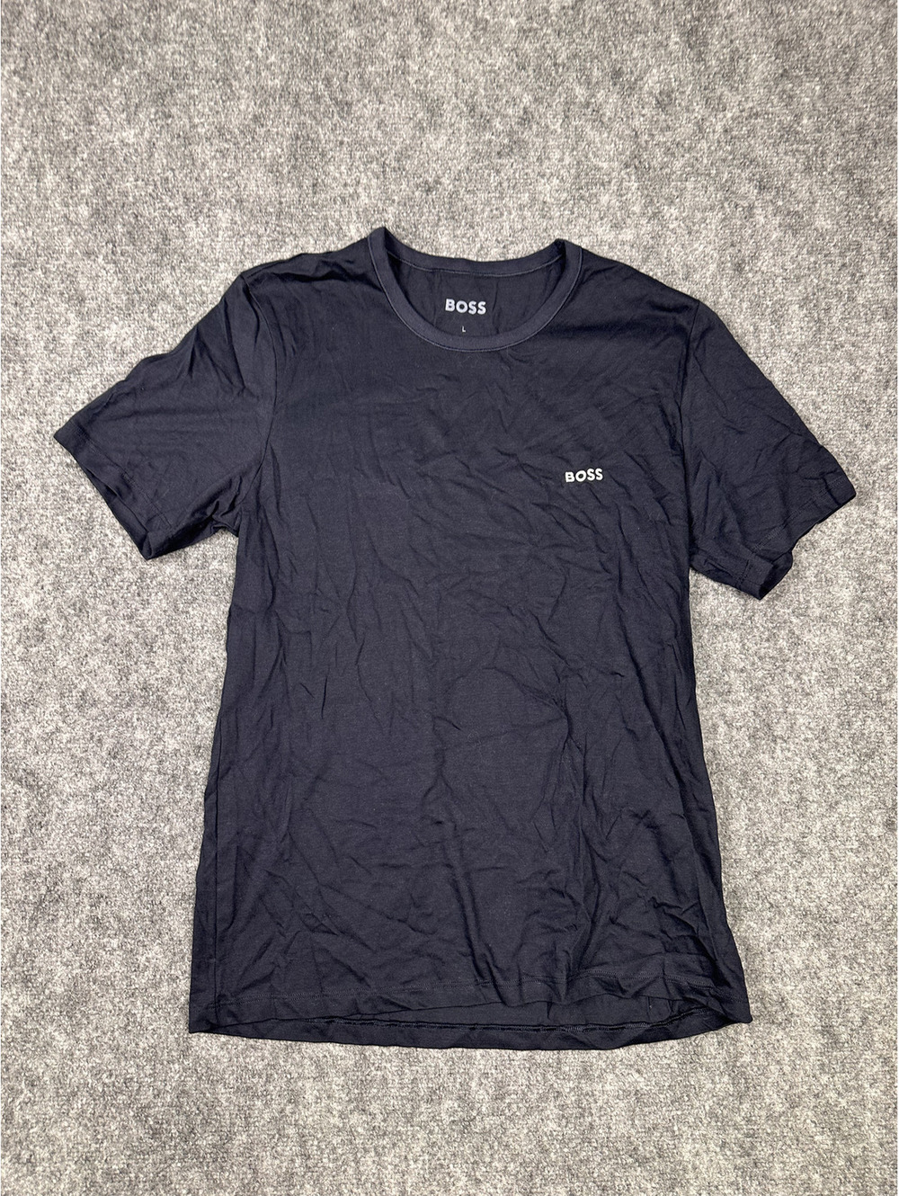 BOSS Black Short Sleeve Crew Neck T-Shirt Size L